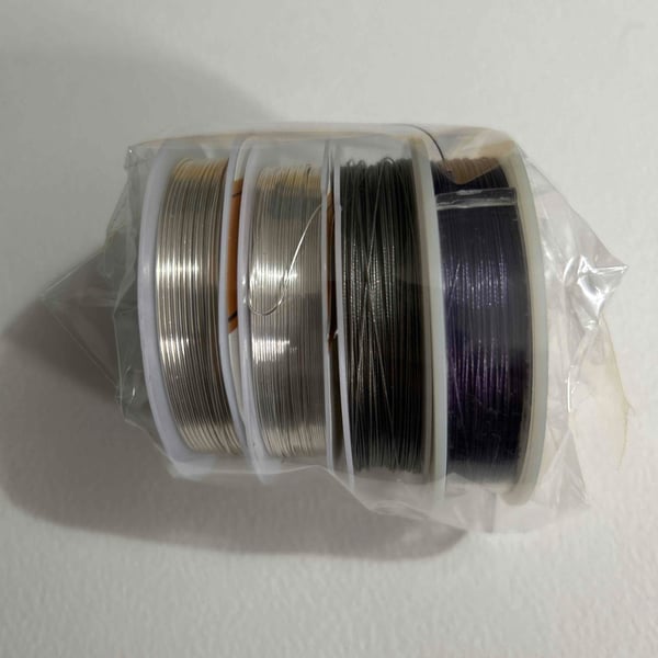 4 reels of wire for crafting (w8)