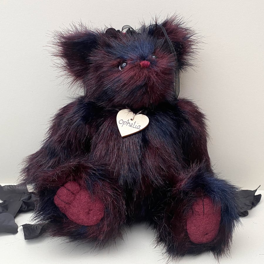 SOLD RESERVED FOR JO one of a kind Gothic artist bear