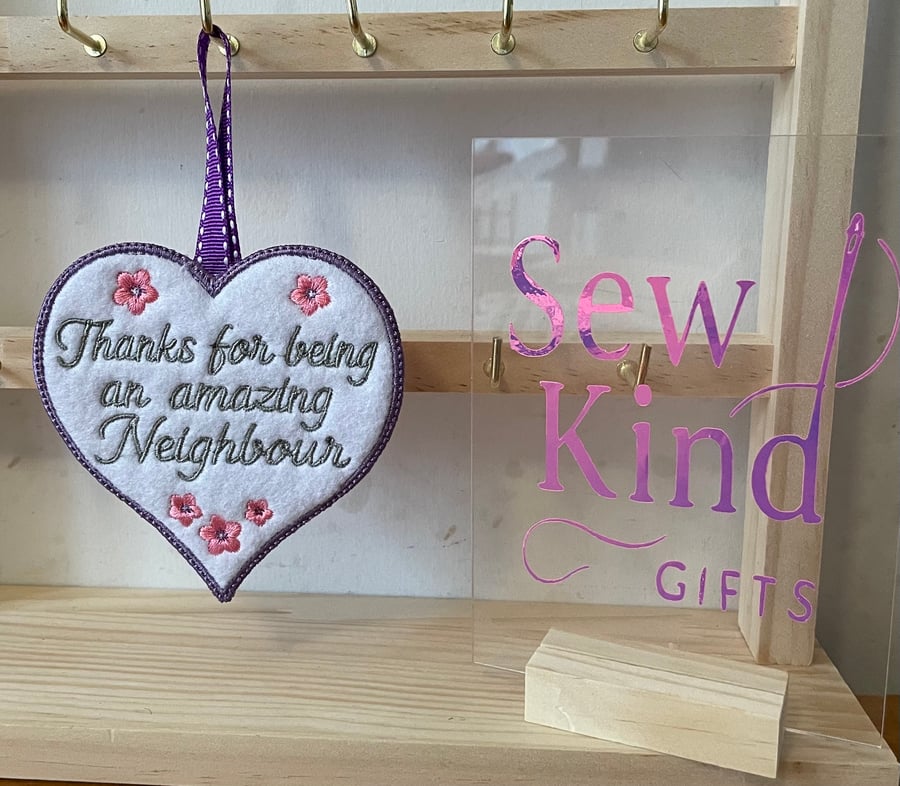 Scented Thank You Heart – A Gift from the Heart Neighbour 
