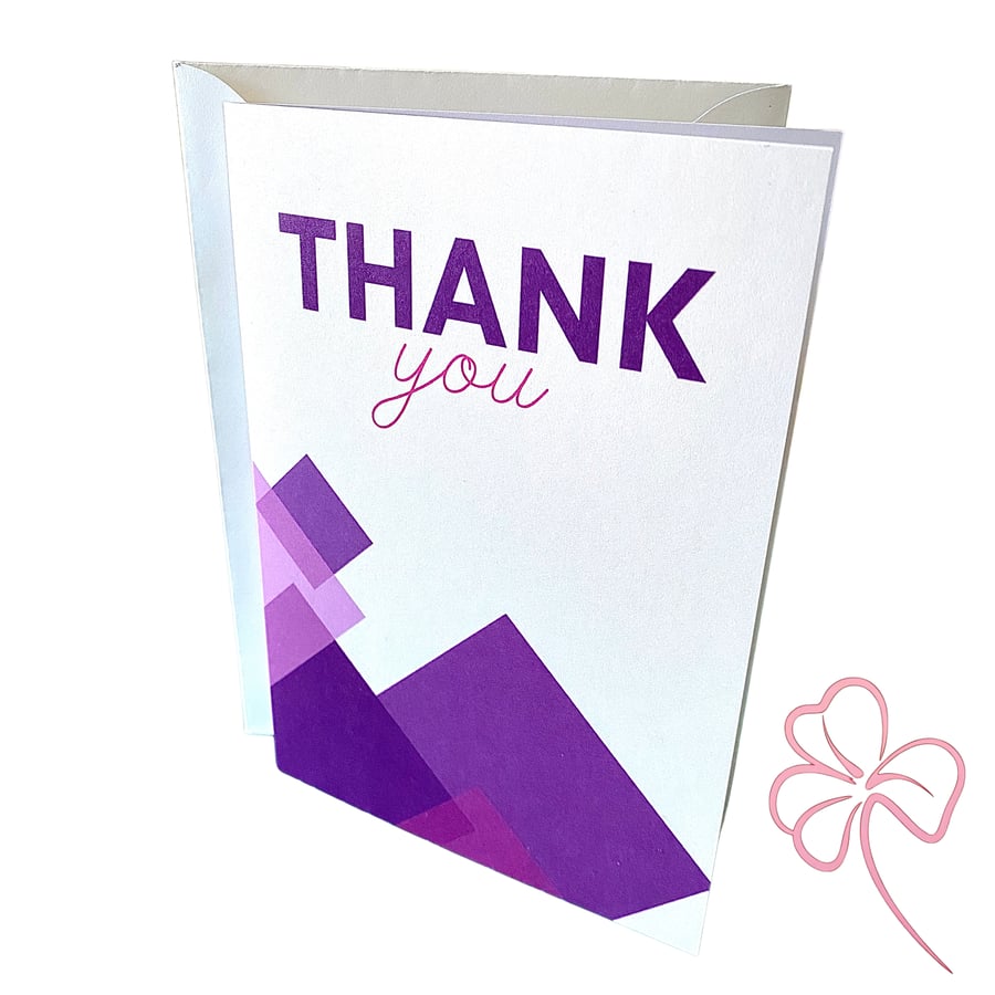 Thank You Blank Greetings Card