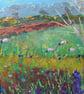 Scottish landscape - sheep grazing - painting - acrylic - letterbox gift - Image 5