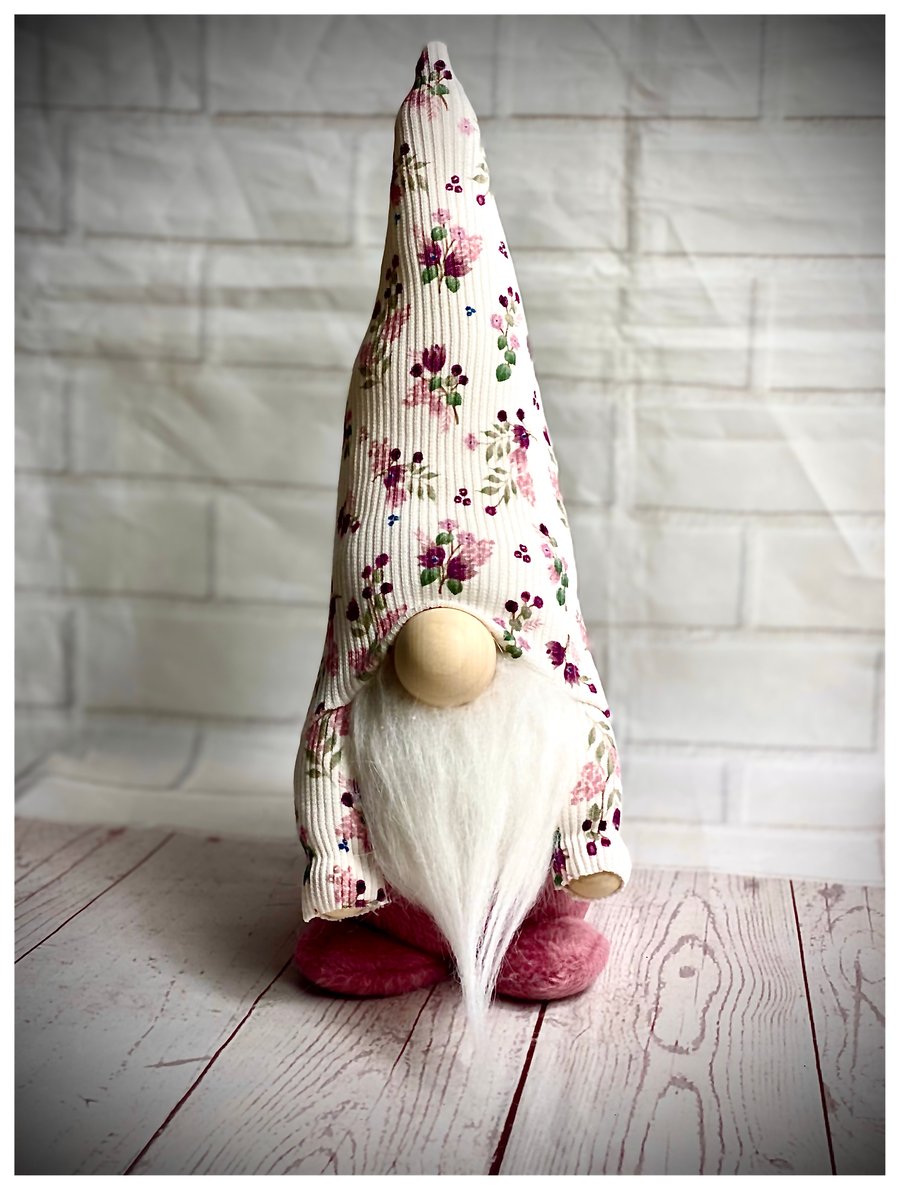Handmade Floral Nordic Gnome