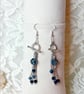 Royal Blue Glass Earrings - Image 4
