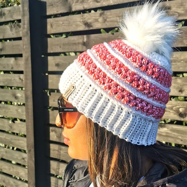 Handmade Crochet Christmas Beanie