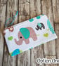 Cute Elephant Print Zipper Pouch - Multi Use Zipped Organiser - Image 4