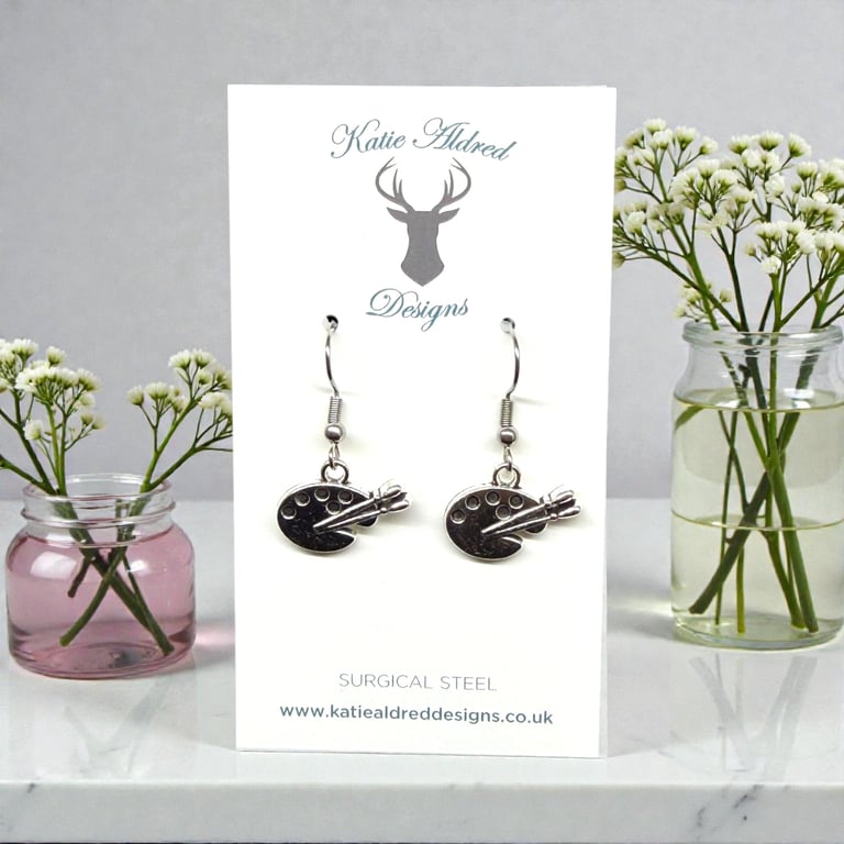Charm Earrings - Artist's Palette