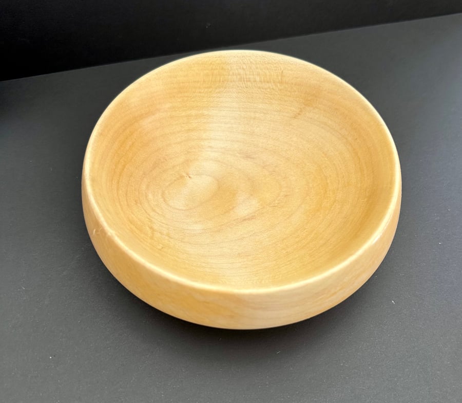 Turned ash dish