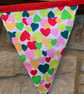 Multicoloured Hearts Bunting - Image 2