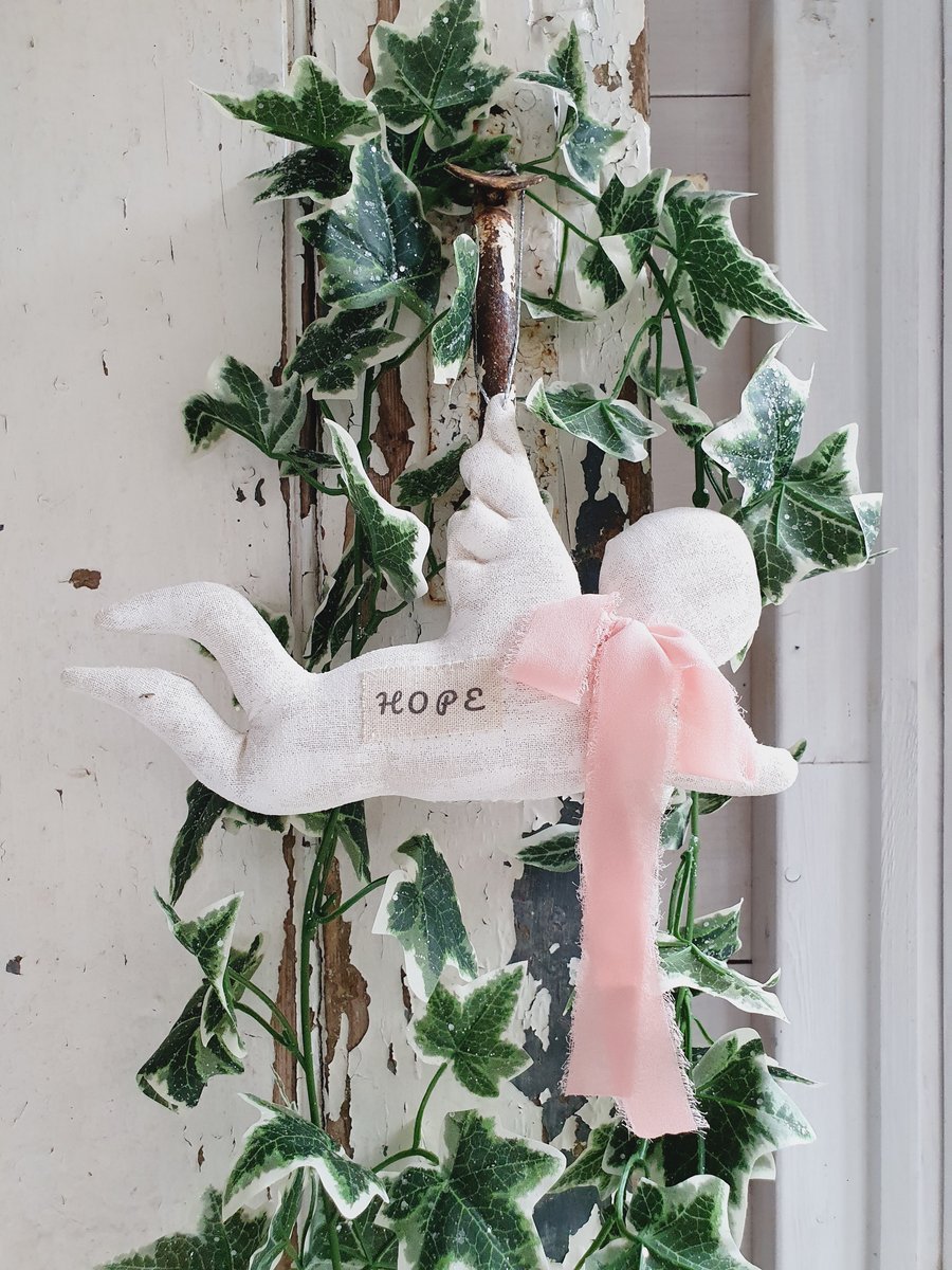 Cherub Hanging Christmas Decoration