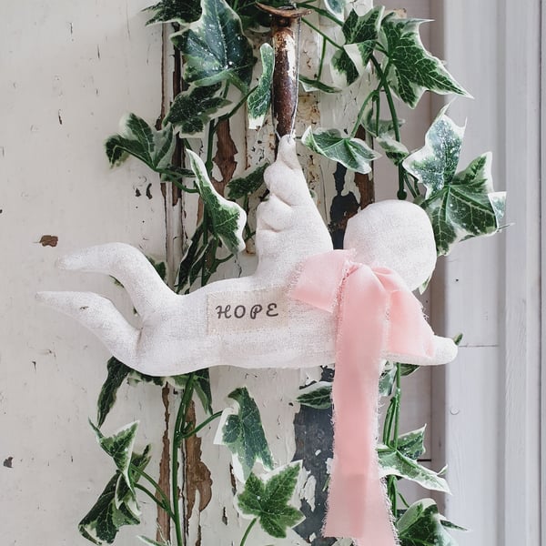 Cherub Hanging Christmas Decoration