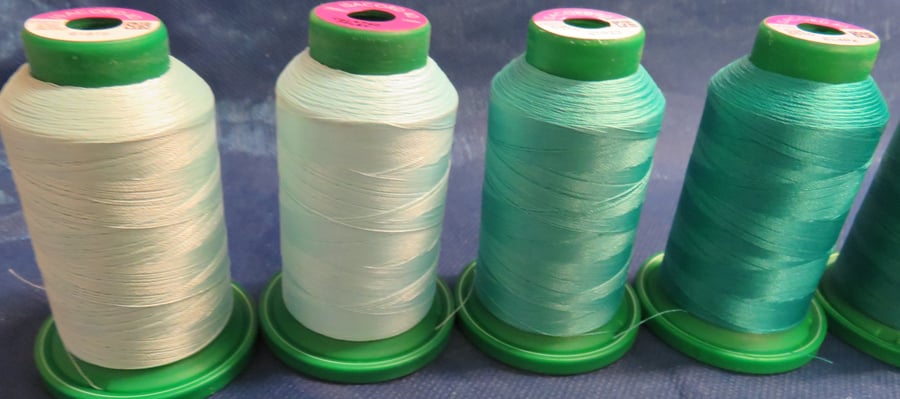 Isacord Sewing  Thread  x 5 Cops 1,000 metres each
