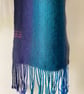 Saltwick Bay Handwoven Herringbone Merino and Silk Scarf - Image 6