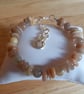 Sunstone and Peach moonstone bracelet - Image 1