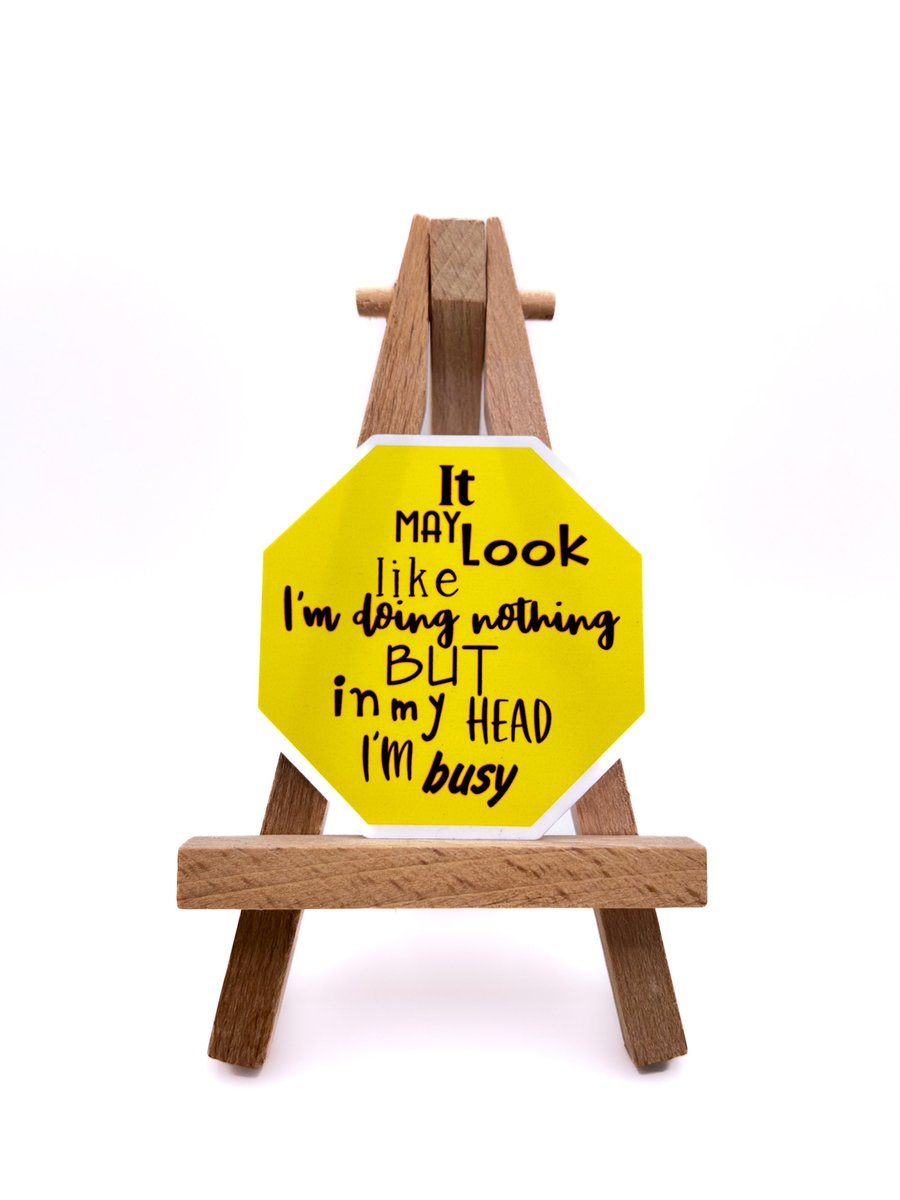 Look Busy Laptop Sticker