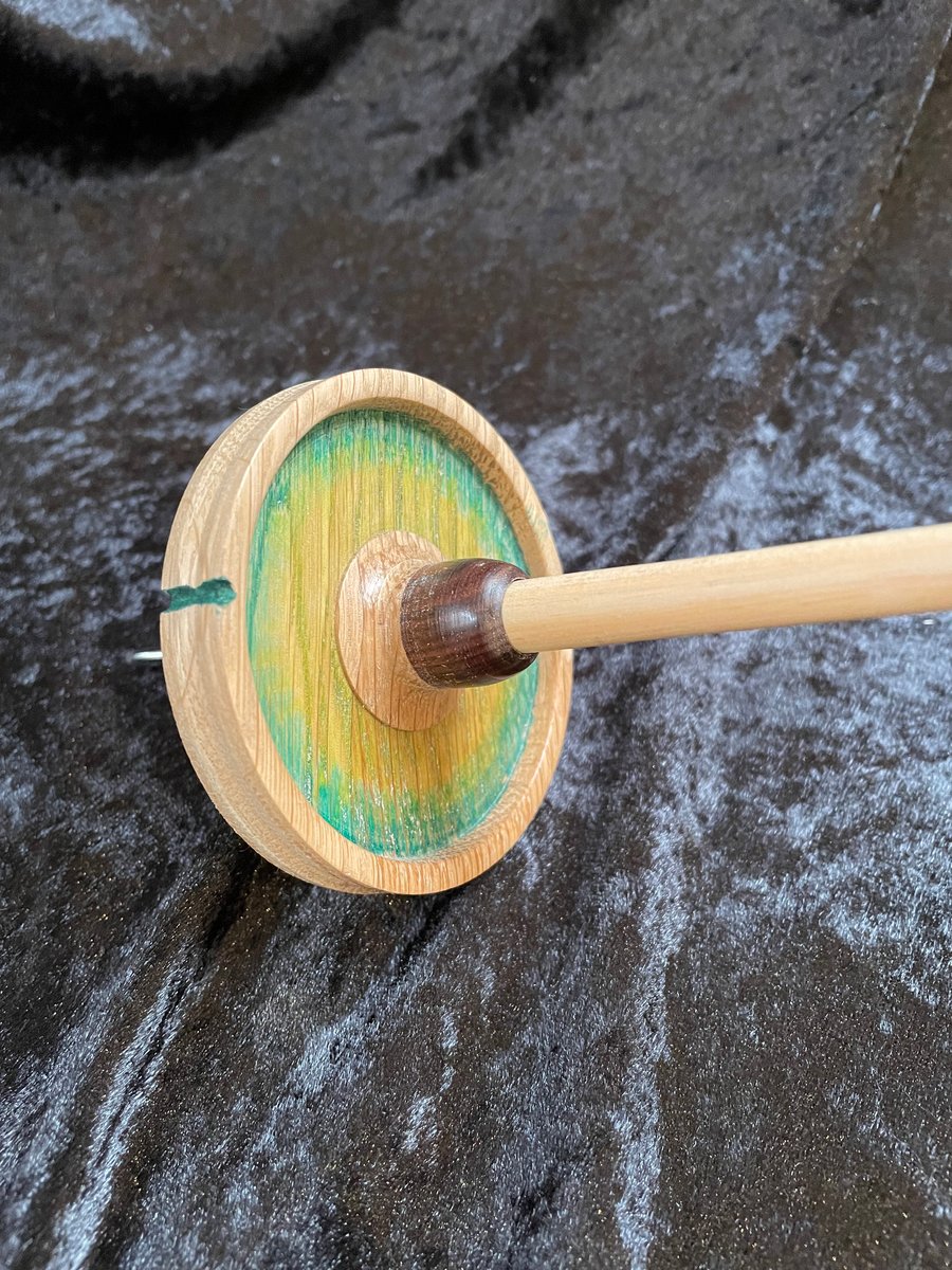 Drop spindle in hardwood
