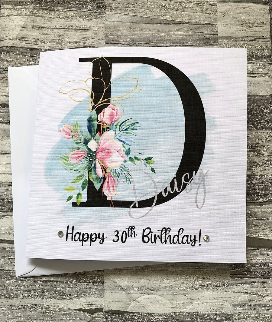 Personalised Birthday Card for Gran,Mum, Nan,Granddaughter,sister, Daughter