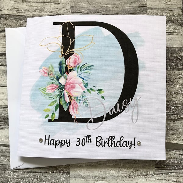 Personalised Birthday Card for Gran,Mum, Nan,Granddaughter,sister, Daughter