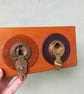 Vintage Tape Measure Key and Letter Rack 17 - Image 3