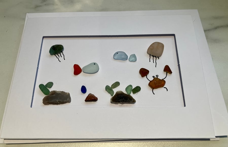 Sea Glass Cards - Animals