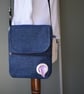 Dog walkers preloved denim shoulder bag.