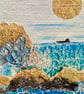 Paper moon seascape, any occasion card - Image 2