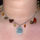 Roman inspired charm necklace 