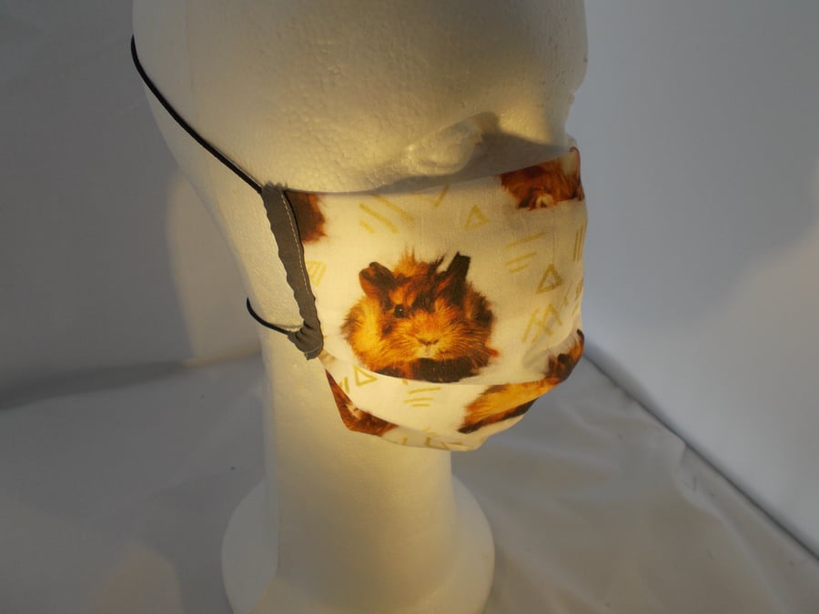 Adult Fabric Face Covering - Guinea Pigs