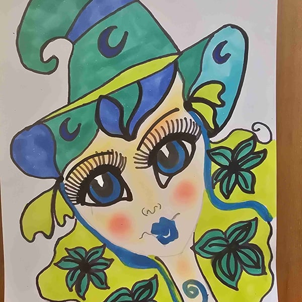 Fairy Witch Drawing