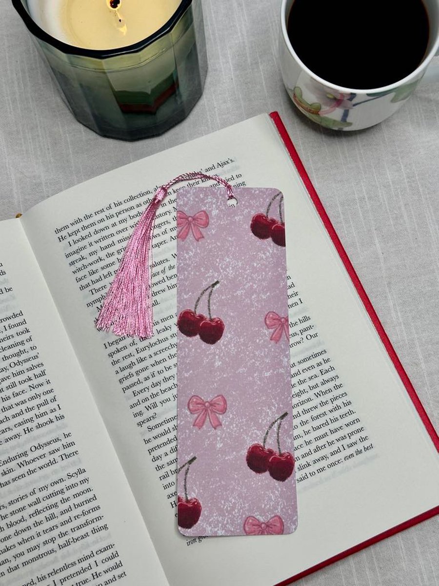 Pink Cherry Bookmark