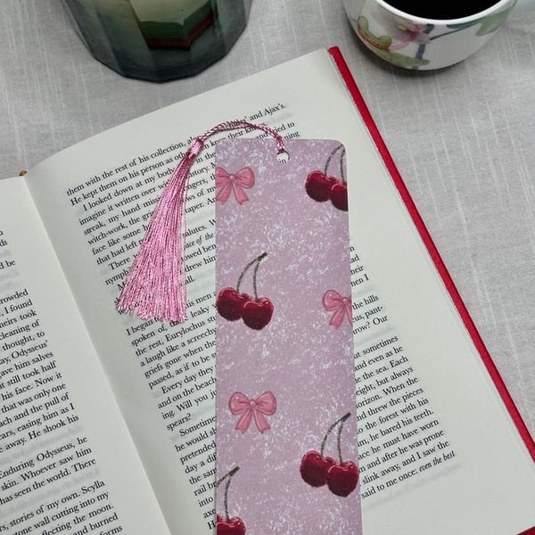 Pink Cherry Bookmark