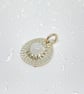 Rainbow Moonstone Silver Pendant Handmade  - Image 2