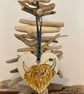 Highland Cow with Straw in her Hair, Hanging Decoration, Bag Tag, Gift Tag - Image 2