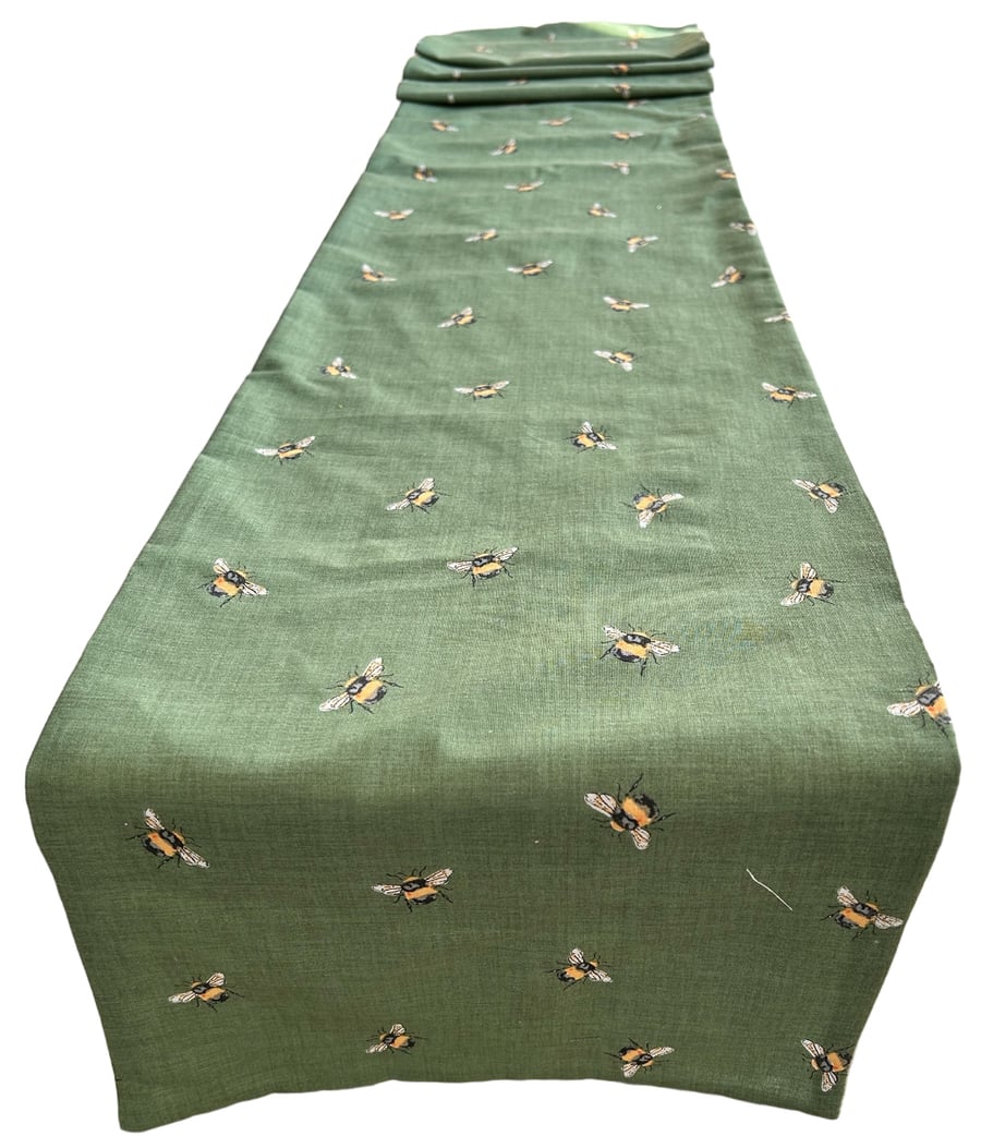 Bee Print Animal, Table Runner,  1.95m x 30cm Last One