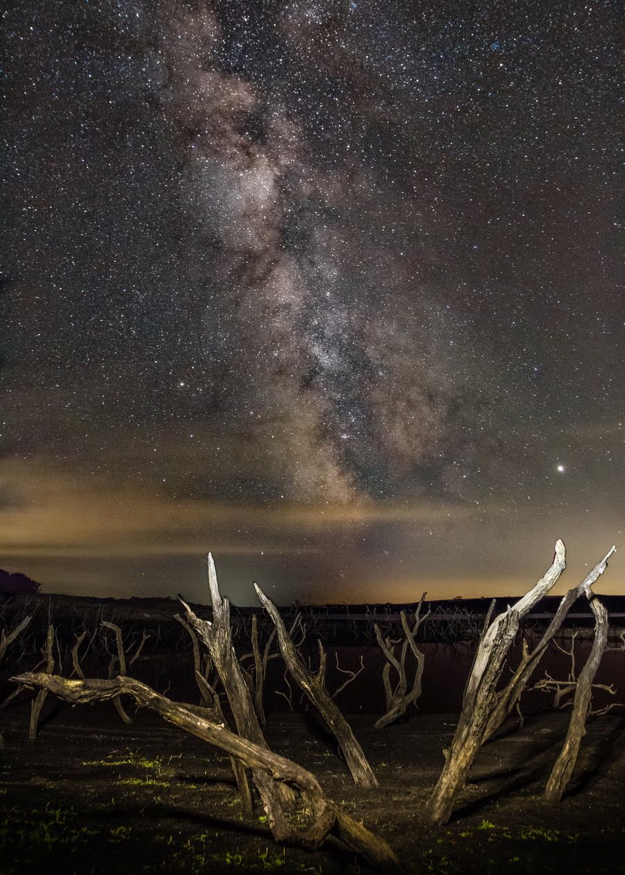 Milky Way at Colliford Reservior,  Cornwall - astrophotography night sky print