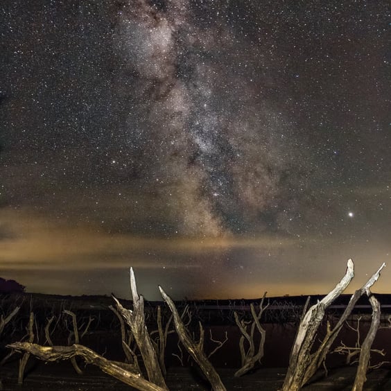 Milky Way at Colliford Reservior,  Cornwall - astrophotography night sky print