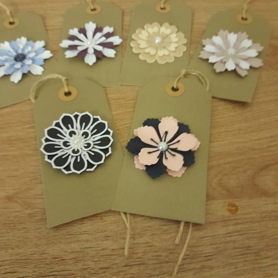  ASSORTED HANDMADE GIFT TAGS.