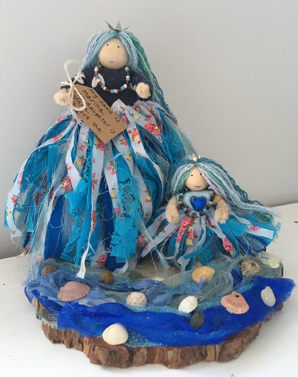 Fairy Doll Mother And Daughter Ornament