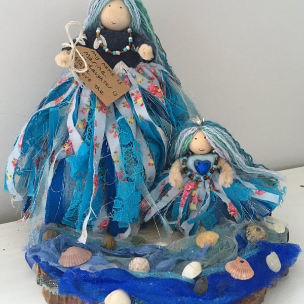 Fairy Doll Mother And Daughter Ornament