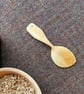 Asymmetric Birch Wood Eating Spoon with Painted Handle - Image 2