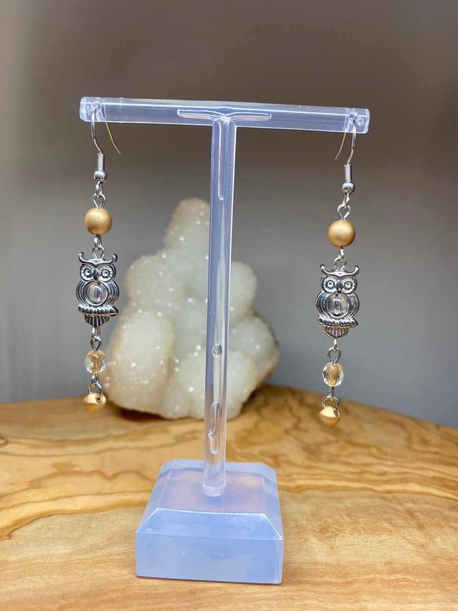 Labyrinth Owl Inspired Earrings 