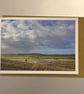 Cuckmere Hiker A5 Greeting Card