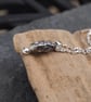 Sterling silver nugget pendant, rugged silver necklace, unisex jewellery, ARC - Image 8