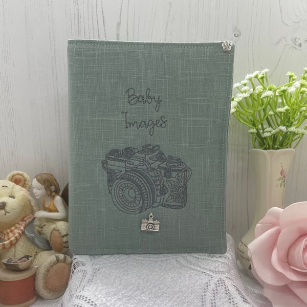Baby Images Photo Album in Linen B4