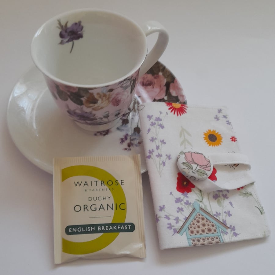 Seconds Sunday - Gardening Tea wallet, Travel tea wallet, Teabag holder