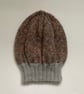 SLOUCH BEANIE hat . ' Riverside' . Soft , wool blend . Grey . Multicoloured. - Image 4