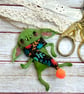 Spun Cotton Hanging Goblin with Orange Scarf