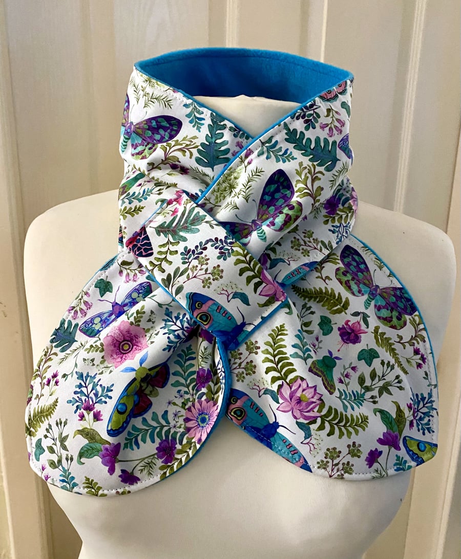 Neckwarmer - Scarf - neck gaiter - cowl - snood - Fleece Lined - Adult size 