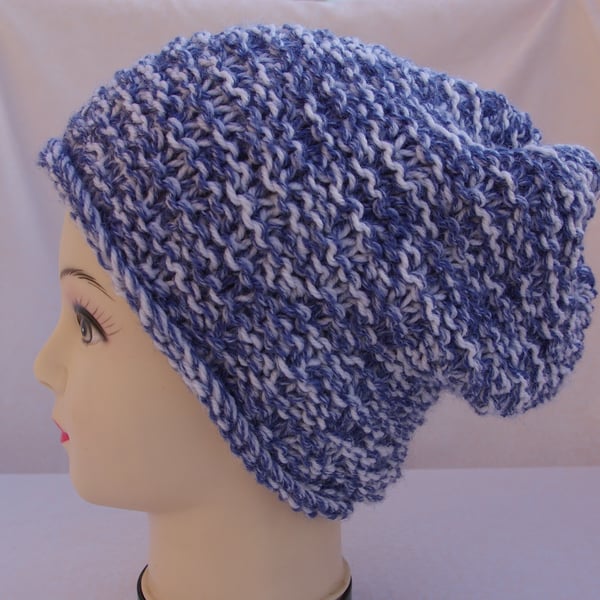 Hat hand knitted Chunky Slouch Beanie