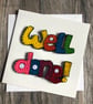 Handmade quilled Well done card - Image 1