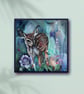 Whisper of the Woodland – Original Fawn Mixed-Media Painting - Image 5